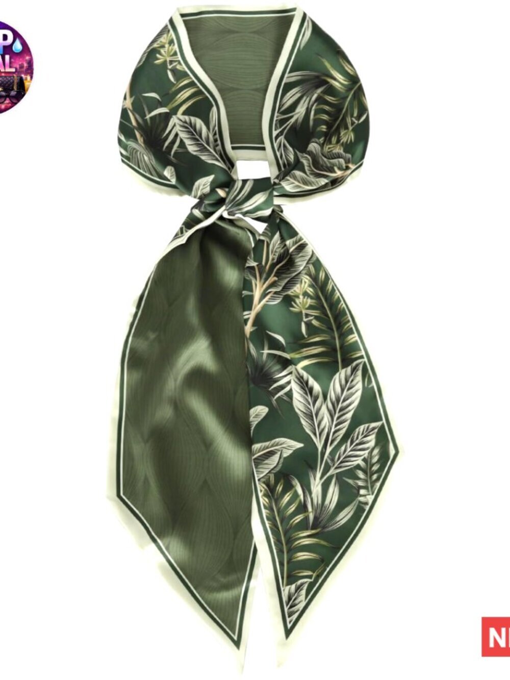 Silk Feel Polyester Scarf Head Wrap Multi-Function Accessory